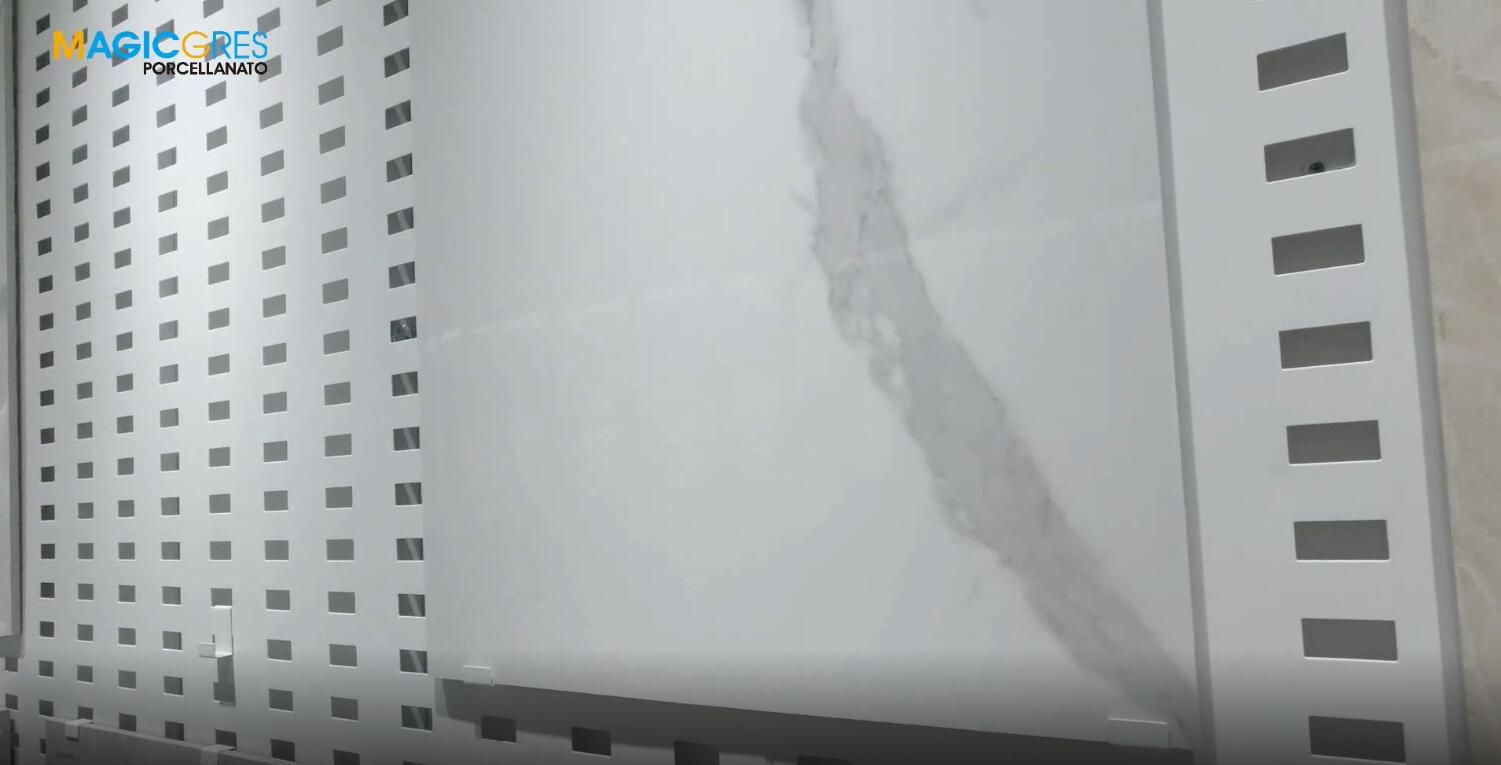glazed polished porcelain tile carrara